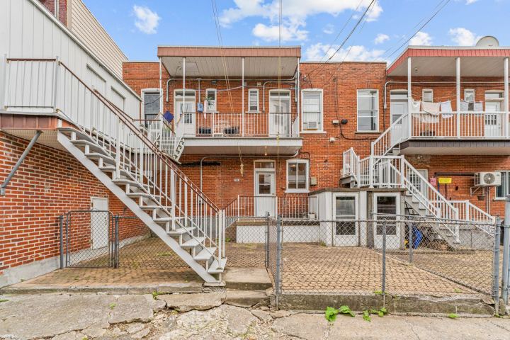 Face arrière – triplex à vendre, 7959-7963 rue Lajeunesse, Montréal